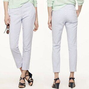J. Crew Café capri in seersucker